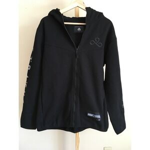 Cloud9 x Stratus Mens Black Full Zip Hoodie Sweatshirt Medium
